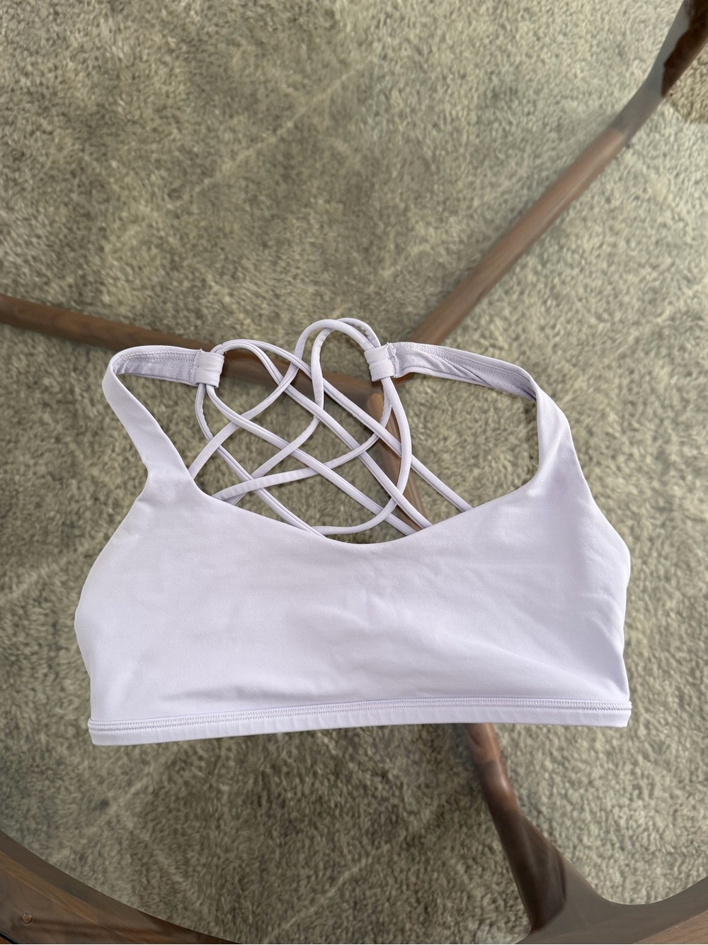 lululemon Free to Be Wild Bra. Size 6. Lavender Frost.